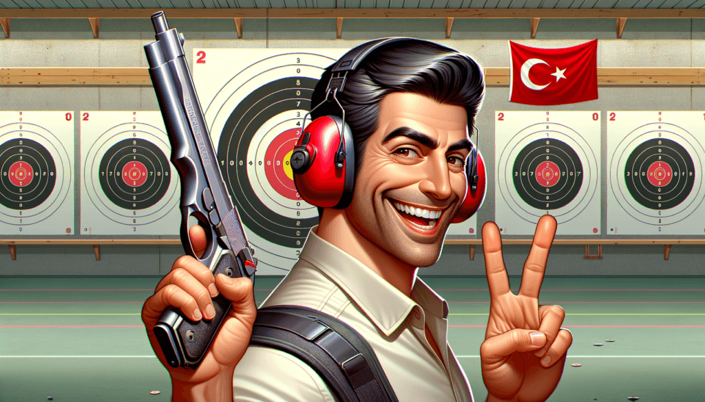 cooler türkischer sportschütze